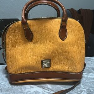 Dooney & Bourke Red and Brown Leather Bag